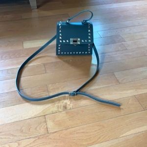 Italian made Vera Pelle mini crossbody purse